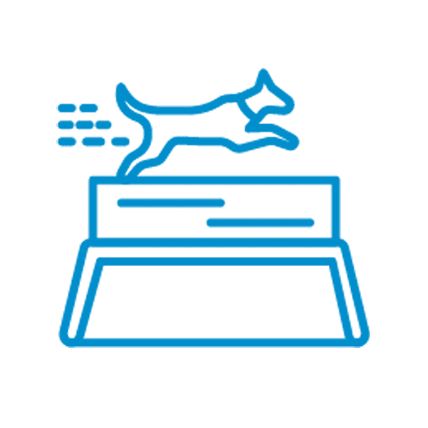 Best Behavior Pet Training icon set lightblue