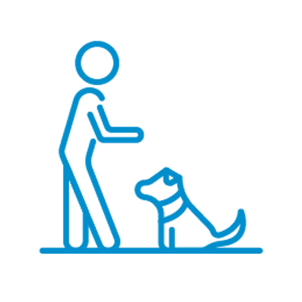 Best Behavior Pet Training icon set lightblue