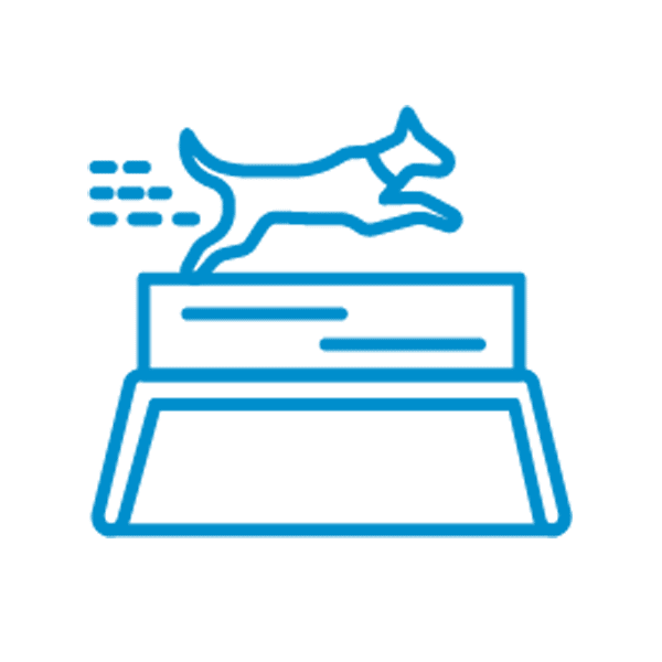 Best Behavior Pet Training icon set lightblue