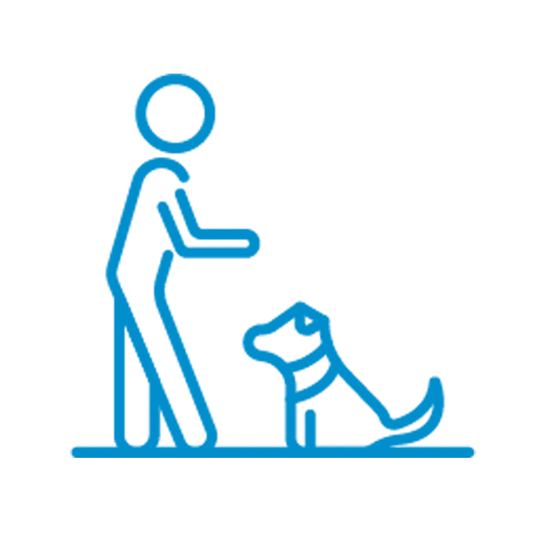 Best Behavior Pet Training icon set lightblue